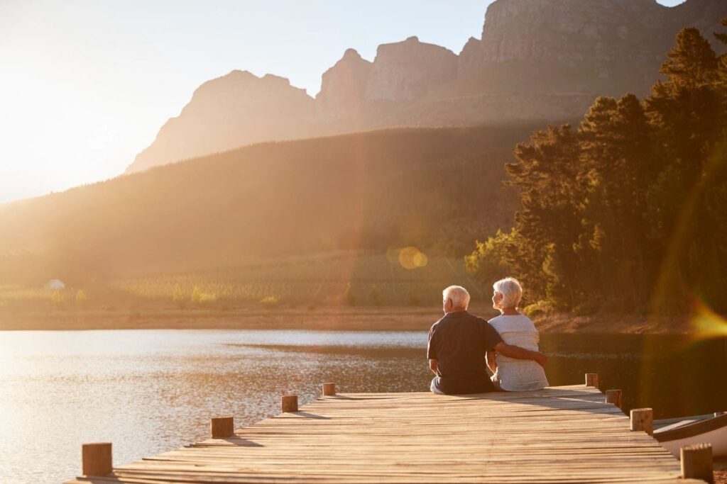 Retirement benefits - sitting on a dock