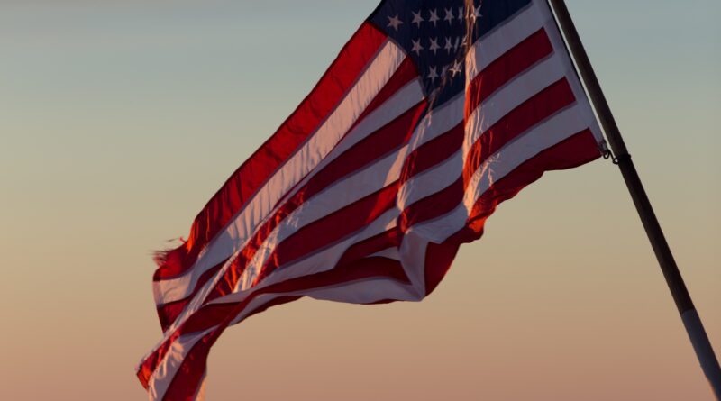 World War II hero American flag