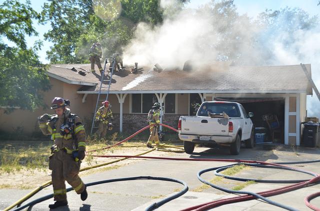 Elderly couple escapes house fire